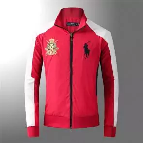 blouson bomber polo ralph lauren homme fr polo big polyester an crown 1887 rouge